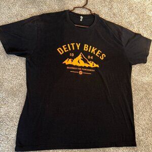 Deity Bikes Large Men's Black T-shirt
